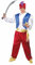 FIESTAS GUIRCA Arabischer Prinz Kostüm Herren - Dschinni Kostüm Fasching - Größe M 48 – 50 - Sultan Themen Party, Gini Kostüm Herren Karneval, Orient Flaschengeist Kostüm, Märchen Land Themen Partys