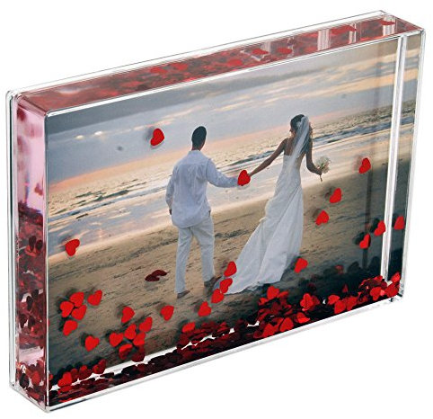 Themed Photo Frame Block - Insert your own 4 x 6 Photo (Heart)