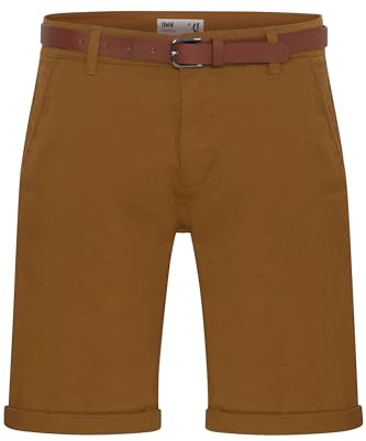 !Solid SDMontijo Chino Shorts Bermuda Kurze Hose mit Gürtel Stretch Eingriffstaschen Baumwollmischung Regular fit, Größe:3XL, Farbe:Cinnamon (5056)