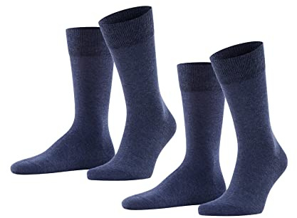 FALKE Happy 2-Pack Socken navy mel. (6127), 39-42