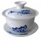 Gaiwan - Tazza da tè cinese in porcellana Kung Fu Sancai Tureen, 113,4 g, con piattino e coperchio (A)
