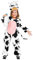 W WIDMANN MILANO Party Fashion - Kinderkostüm Kuh, Overall und Kopfbedeckung, Bauernhof Tiere Mottoparty