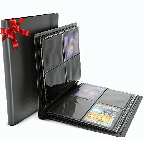 AEY Catcher® Sammelalbum für Pokemon Karten (160 Karten) - Sammelkarten Album - Binder - Sammelheft schwarz