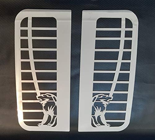 2 Edelstahl Bettfensterdekorationen für TGX TGA TGS LKW