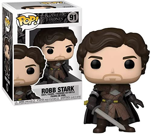 Funko Pop! TV: GOT - Robb Stark With Sword - Game Of Thrones - Juego de Tronos - Figura de Vinilo Coleccionable - Idea de Regalo- Mercancia Oficial - Juguetes para Niños y Adultos - TV Fans