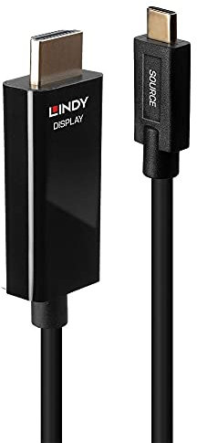 LINDY Cable Adaptador USB Tipo C a HDMI 4K60 de 5 m con HDR