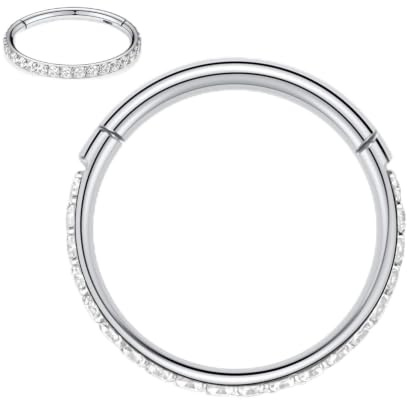 AROWRO Piercing aus 316L Chirurgenstahl und Zirkonia für Ohr und Nase, 20, 18, 16, 14 Gauge, für Damen und Herren
