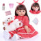 ZIYIUI Reborn Puppen 60cm 24 Zoll Lebensechtes Mädchen Reborn Baby Weiches Neugeborenen Mädchen Handge Machtes Weiches Silikon Spielzeug Für Kinder Geburtstagsgeschenk