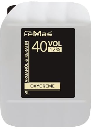 FemMas Oxycreme in 12% 5000 ml I Oxidationsmittel zum Haare färben & Tönen I Leichte Anwendung & optimaler Halt I Entwickler für gleichmäßige Ergebnisse in Salon-Qualität I Hair Color Developer