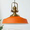 bamyum Asletl Hängelampe Industrial aus Metall Ø41 cm, Küchenlampe Vintage, Hängelampe Esstisch E27, Pendelleuchte Orange, Wohnzimmerlampe Hängend Vintage, Pendelleuchte Esstisch und Wohnzimmer