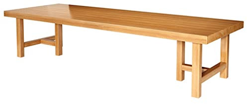 Alle Massivholz Konferenztisch, Rechteckig, Großes Brett Büro Schreibtisch, Training Tischmöbel, Wohnzimmer Langer Tisch (Color : Wood Color, Size : 160 * 70 * 75 * 5CM)
