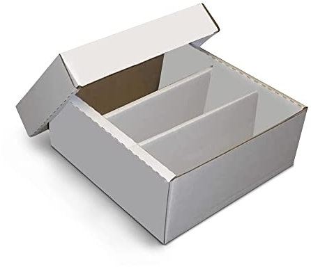 1500 Card Storage Box - Collecting Trading and Gaming Cards, Basketball, Football, Baseball, Game and Other Cards with Dividers And Cover Lid. (1-Pack)
