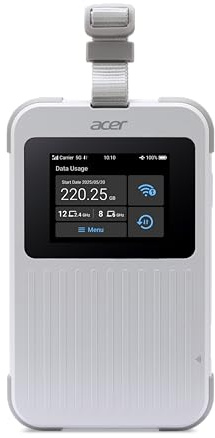 Acer Mobiler Hotspot - 5G LTE - 3.27 Gbps - Wi-Fi 5, Wi-Fi 6, NFC (FF.G2VTA.001)