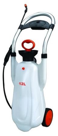 Outiror - Pulvérisateur sur Roues avec Lance Télescopique - pour Travaux, Entretien de la Maison et du Jardin - Capacité 12 litres - Peut Traiter 1000 m²