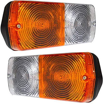 APSMOTIV Front Kombination Lampen -Seiten -Anzeigeleuchten mit 12 -V -Lampen -Ersatz für Massey Ferguson Traktor 230 240 250 265 275 290 298 365 375 390 398 399 560 565 592 575 und 595