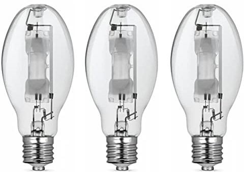 Bluex Bulbs (3 Pack MH250/U/MOG 250W Metal Halide Bulb Mogul Base (E39) - ED28 Clear M58 HID Lamp 21000 Lumens