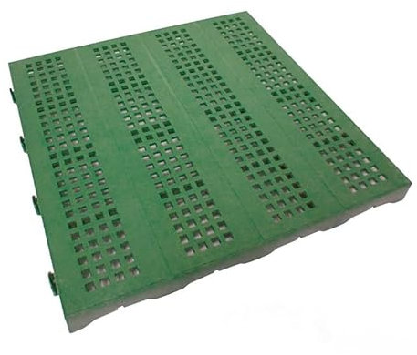 Giordanoshop Set 10 Piastrelle in Plastica da Esterno 40 x 40 cm Forata