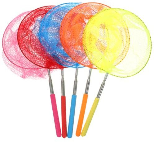 SAFIGLE Teleskop Kescher Kinder 14.6 Zoll Ausziehbar Schmetterlingsnetz Und Fischernetz Mit Edelstahlgriff FüR Insektenfangen Outdoor Spielen Und Naturerlebnis