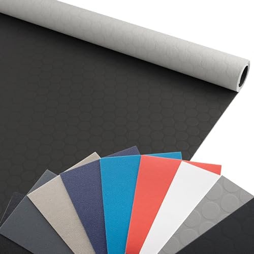 Primaflor PVC Bodenbelag Meterware - EXPOTOP, 2,00m x 6,00m, Uni Anthrazit Spot, Messeboden, Vinyl-Boden für Küche, Wohn- & Badezimmer, Auslegware, Anti-Rutsch, Nicht Reflektierende Oberfläche