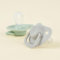 Soothers 4 Pack Newborn Tiny to Tots, Including a Case BPA Free Pacifier, Super Soft Silicone Teats for 0-6 Months, Soft Nipple Dummies in Two Colourways