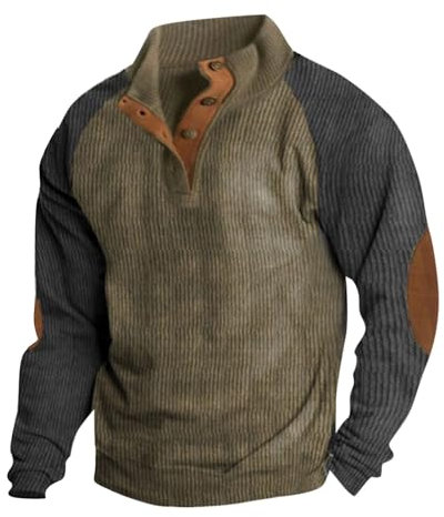 Shirt Herren Strick Pullover Männer,Polo Langarm Herren Warmer Pullover Herren Poloshirt Herren Baumwolle Ski Pullover Herren T-Shirts Für Herren 4XL Winterpullover Herren