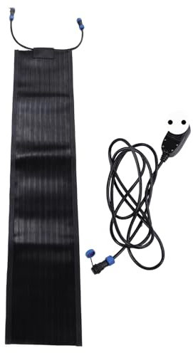 Zerodis Beheizte Schneeschmelzmatte, 50,8 X 91,4 cm, rutschfeste, Elektrisch Beheizte Fußmatte, Schneeschmelze, Beheizte Gehwegmatte mit Netzkabel, Gummi-Schnee- und EIS-Heizunterlage