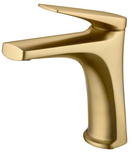IMEX BDD055-1OC DELOS Monomando Lavabo Oro Cepillado