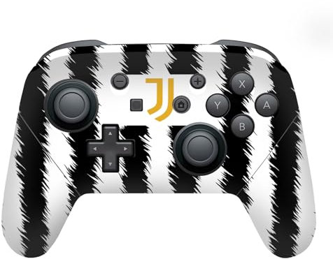 Head Case Designs Offizielle Juventus Football Club Home 2023/24 Match Kit Vinyl Haut Gaming Aufkleber Abziehbild Abdeckung kompatibel mit Nintendo Switch Pro Controller