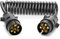XoiesLAuto 2M 7Pin Trailer Extension Cable with Trailer Adapter Plug Connector(Male to Male) 7 Core Trailer Extension Cable Lead Towing Adapter Cable Connector for Towing Caravan Truck