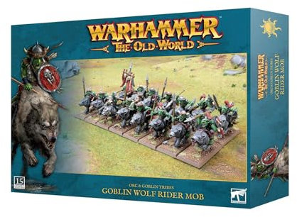 Games Workshop - Warhammer - Die alte Welt - Ork- und Koboldstämme: Goblin Wolfsreiter Mob
