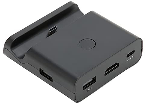 Docking Station per TV, Supporto di Ricarica Portatile per e Adattatore con Porta USB 3.0 Aggiuntiva, Dock Sostitutivo per Switch, Lite