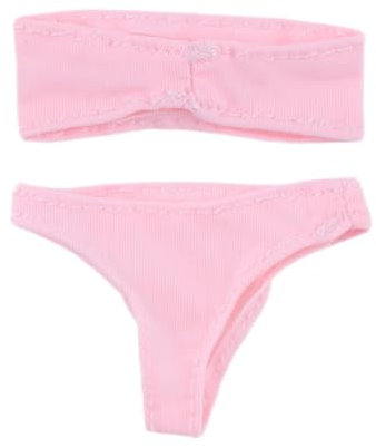 Harilla Kleidung für weibliche Puppen im Maßstab 1/6, Sammler-Actionfiguren, Kleidung, Unterwäsche-BH-Set, handgefertigt für 12-Zoll-Puppenfiguren, Zubehör, ROSA