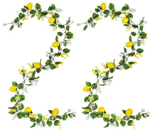 Aublinto Planta artificial decorativa de limonero de plástico en maceta, plantas artificiales como auténticas, plantas de interior artificiales con ramita de limón y frutas de limón para decoración