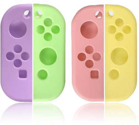 CUZKC 2 Paar Schutzgriffen Silikon Schutzhülle Kompatibel mit Switch Controller(A)