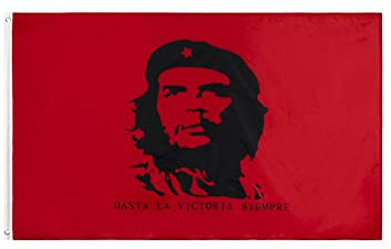 Stormflag Bandiera rosso Che Guevara Comunismo manifestazione 3x5ft/90x150cm bandiera Che cosa 90g di poliestere 2 occhielli,Occhiello in Angolo, in metallo e Doppio ago