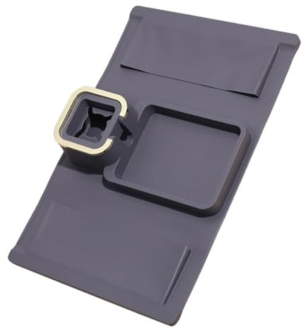 SHOWERORO Portabicchieri Per Divano in Silicone, Vassoio Portatile Con Vano Portaoggetti Laterale, Antiscivolo e Pratico Per Braccioli Da Divano