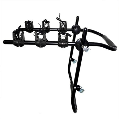Shkalacar Portabici da Baule per Auto, Porta 3 Biciclette per berlina, SUV, Furgone Senza Spoiler Posteriori, capacità di Peso Massima 99 libbre/45 kg