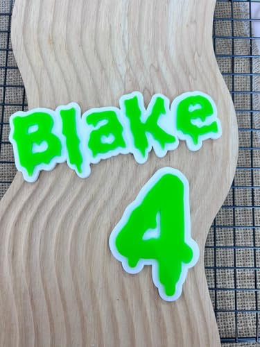 Personalised Slime Cake Topper- Perfect for Slime Themed Cakes and Birthdays