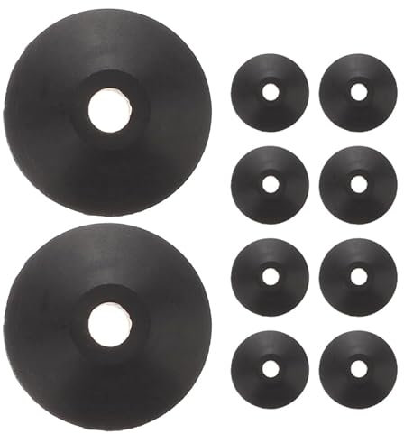 ANDRESLAD 10pcs Toilet Seat Conical Washers Rubber Sealing Gaskets for Tank Bolts Leakproof Heavy Duty Repair Kit for Toilet Bowl Easy Installation Versatile Use