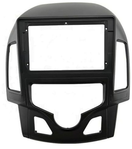 IBNA Doble DIN 9 Pulgadas Coche DVD Radio Marco Montaje Tablero Panel Adaptador para Hyundai I30 2008-2011 Marco de Radio(Only Frame AT)