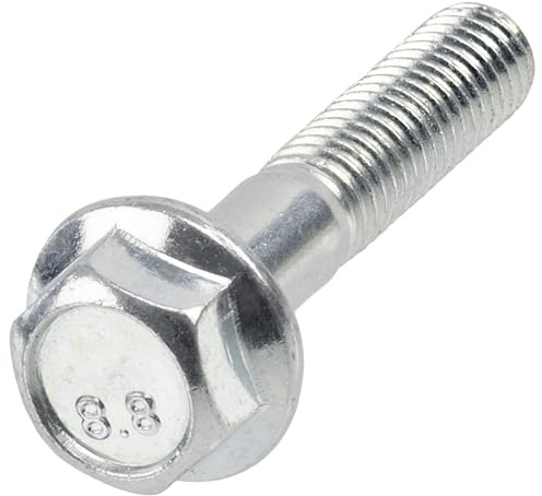 AERZETIX - K35085 - Set di 10 - Bullone flangiato - vite a testa esagonale con flangia - M8x40mm - DIN 6921 - durezza 8.8 - in acciaio zincato - vite di fissaggio