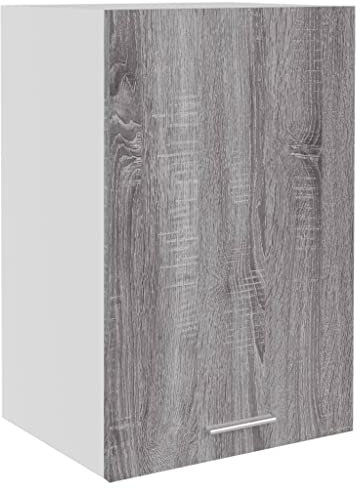 HETFTJN Barschrank Küchenunterschrank Küchenschränke Vorratsschrank - Hängeschrank Grau Sonoma 39,5x31x60 cm Holzwerkstoff für Küche Esszimmer Wohnzimmer Badezimmer