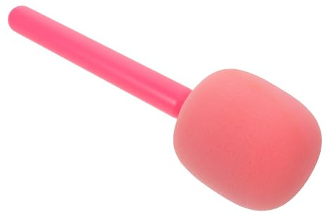 TOGEVAL Handheld Interview Microphone Set Interview Microphone Wind Screen Mic Stand Handle Small Mic Adapter Mount Pink