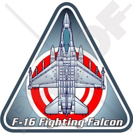 General Dynamics-Lockheed F-16 Fighting Falcon BAHRAIN, Luftwaffe 95mm Auto & Motorrad Aufkleber, Vinyl Sticker