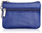 Hibate Blau Leder Schlüsseletui Schlüsseltasche Klein für Herren Damen