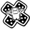 Decus DOMO KUN PFLASTER L 1012 (schwarz) // Sticker OEM JDM Style Aufkleber