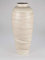 Dekorative schwere Bodenvase 50cm Creme - Relief aus Keramik gefertigt