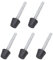 sourcing map 5 Stück M6x56mm Knebelklemme Schraube Fuß Gummikopf Klemmschraube Kohlenstoffstahl