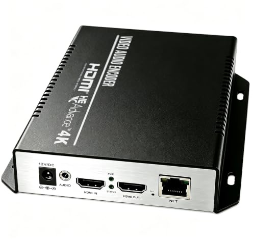 ORIVISION 4K H264 MPEG4 Encoder con HDMI Loop-Out Supporto HTTP RTMP RTMPS RTSP FLS FLV ONVIF Multicast HDMI Video Encoder