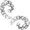 KJM FASHION 2 Stk 8 mm 0gauge Plugs spirale Schnecke Tunnel Ear Plug Ohren Stecker Dehnstab Ringe Eyelet Piercing Schmuck 5358